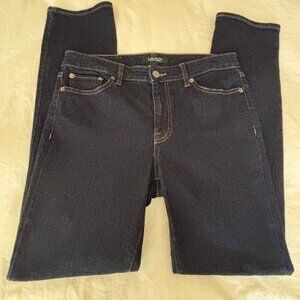 Lauren Ralph Lauren Premier Straight Jeans Dark Blue Wash Size 6